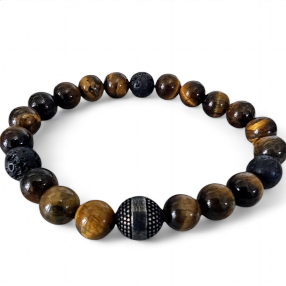 Men’s Unique Beaded Bracelet – Rugged Elegance Redefined